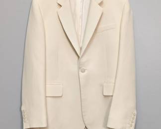 Nili Lotan ivory-colored single breasted notched-lapel blazer, size 4