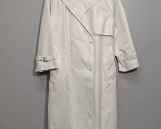 Botany 500 women's ivory-color trench coat or rain coat