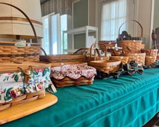 Large collection or Longaberger baskets