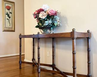 Designer Brandt wood sofa table