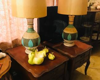 Pair of mid century lamps