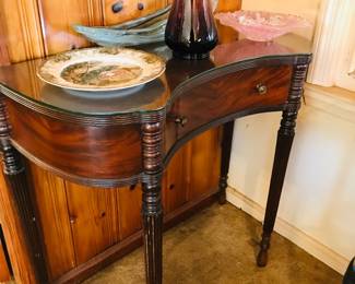 Mahogany console table