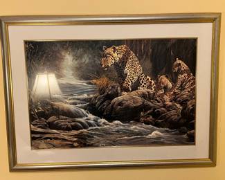 Leopard Family Wildlife Print
