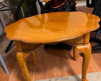 Wooden Scalloped Coffee Table