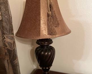 Framed Tropical Courtyard Painting