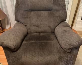 Brown Plush Recliner Chair