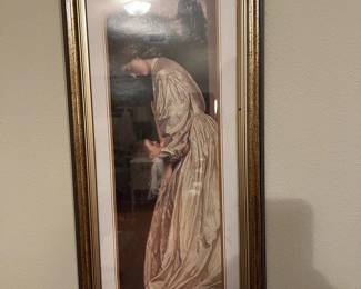 Framed Victorian Woman Art Print