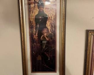 Framed Figurative Art Print Tall