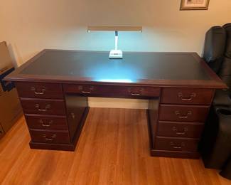 Traditional Mahogany Executive Desk