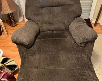 Brown Plush Recliner Chair