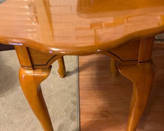 Wooden Scalloped Coffee Table