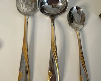 Gorham Golden Swirl Serving Pieces