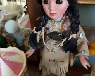 Kingsgage Corp, Native American Porcelain 16" 