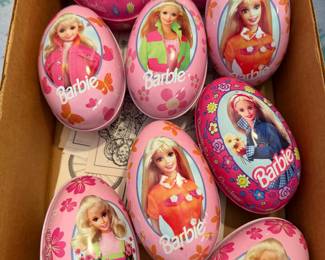 Barbie Russel Stover Candy Eggs  EMPTY