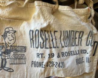 Vintage Roselle Lumber Co Aprons