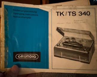 Vintage Grundig TK/TS 340 Reel to Reel , Germany