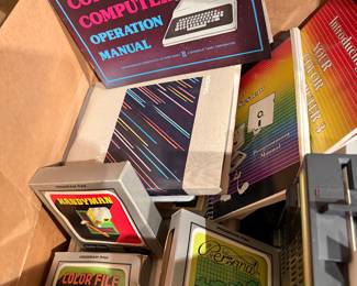 1980ish Radio Shack TRS-80 Color Computer W Manual, Games. ETC