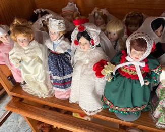 Antwerpen Porcelain 8" Dolls from different countires
