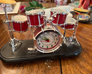 Drum Set Clock