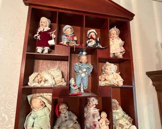 Bisque Miniature Dolls/Shelf