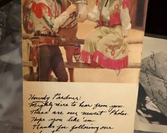 Vintage Autograph from Roy Rogers