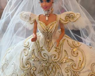 1992  Empress Bride Barbie 5th in series  Designed by Bob Mackie/Box
