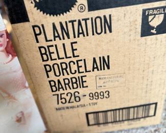 Plantation Belle Porcelain Barbie Shipping Box
