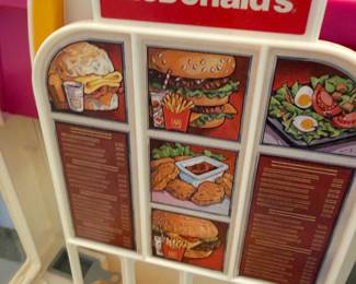 McDonalds Drive Thru Menu