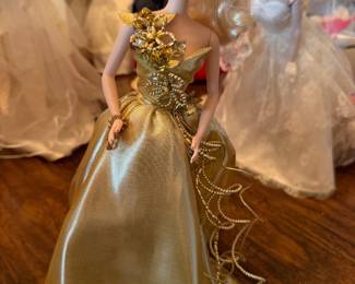 Gold Sensation Porcelain Doll