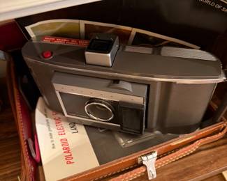 Vintage Poloraid Electric Land J66 Camera with Case