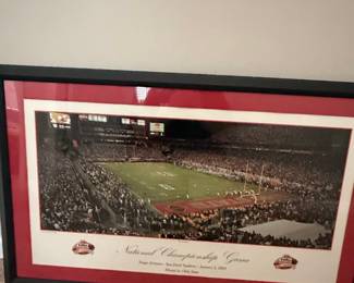 2003 National Championship Game Miami vs. Ohio State Framed Panorama