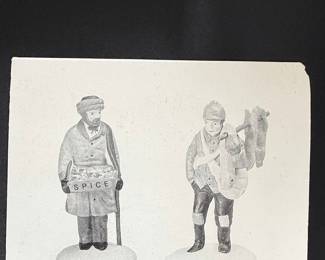 Department 56 Spice Merchant and Game Seller Figurines