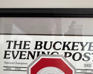 The Buckeye Evening Post Ohio State Buckeyes National Champions Print