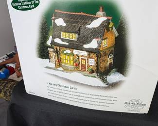 Department 56 Dickens' Village J. Horsley Christmas Cards Building 56.58723