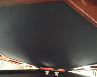 Convertible Poker and Dining Table with Shuffleboard Pucks