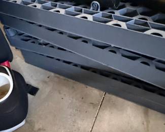 Black Metal Tubing and Interlocking Plastic Grids