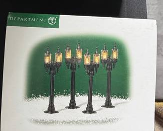 Department 56 Heritage Village Collection Double Street Lamps