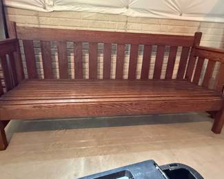 Antique Mission Oak Settee or Sofa