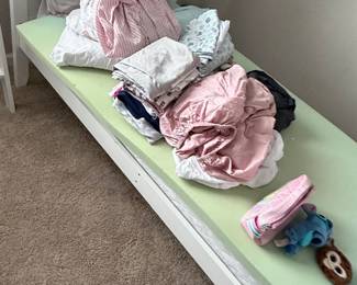 White Twin Bed Frame with Ladder