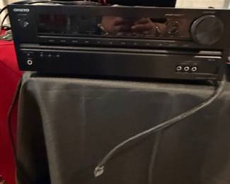 Onkyo TX-SR313 5.1 Channel Home Theater Receiver with Speakers and Remote