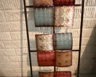 River of Goods Stained Glass Candle Holders