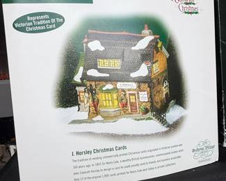 Department 56 Dickens' Village J. Horsley Christmas Cards Building