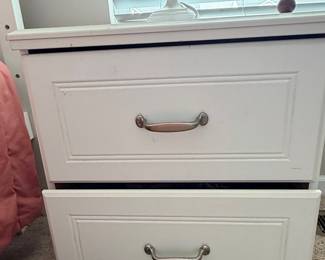 IKEA White 2-Drawer Nightstand