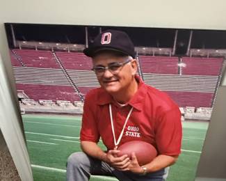 Ohio State Buckeyes Football Coach Portrait Canvas Print