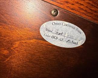 Amish Oak Wardrobe with Drawers