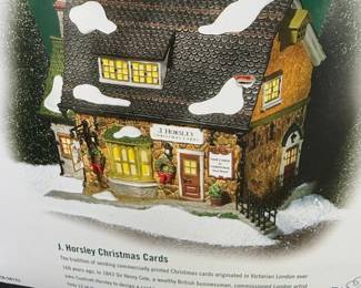 Department 56 Dickens Village J. Horsley Christmas Cards