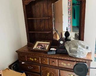 Vintage Mirrored Dresser with matching Armoire.  $800 for set or $450 per item. - Make offer.