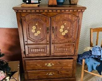 Vintage Armoire with matching Mirrored dresser.  $800 for set or $450 per item. - Make offer.