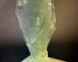Touchstone Sculpture - Michael Wilkinson - 1996 on Lighted Pedestal