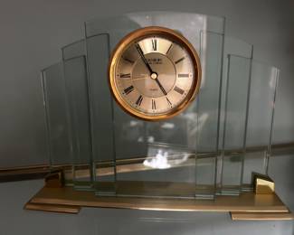 Glass and Brass Clock